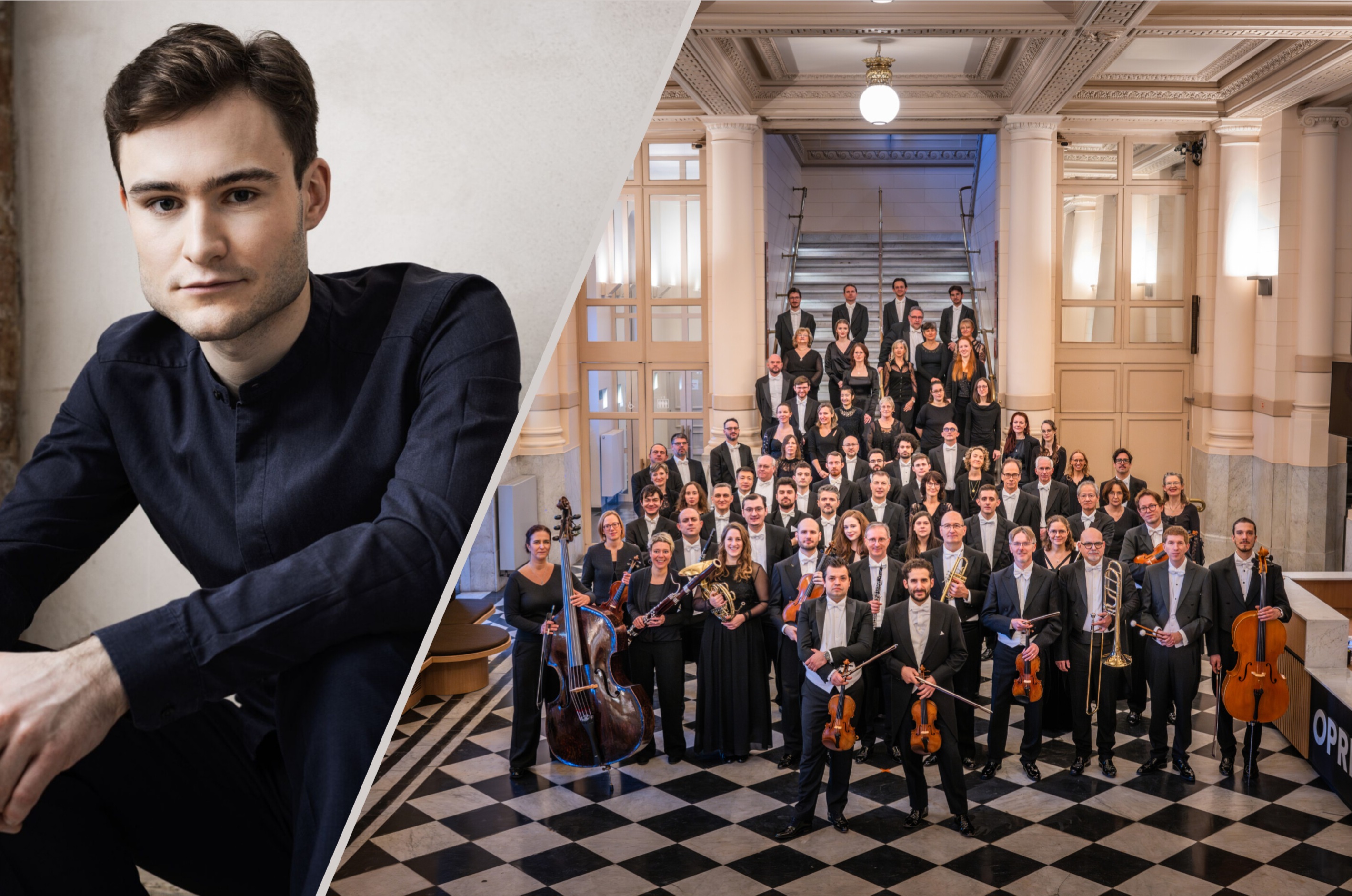 Bild des Dirigenten Bertie Baigent und des OPRL